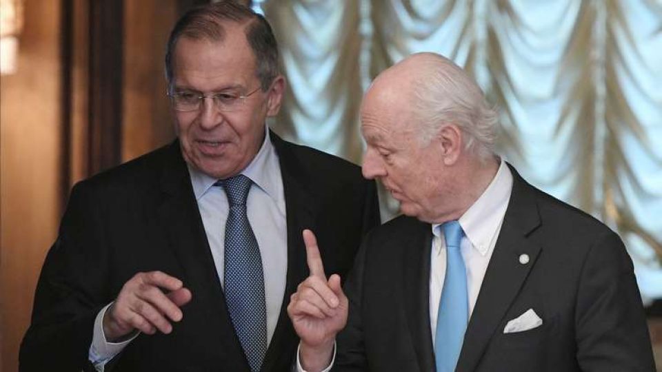 لافروف: الولايات المتحدة وبريطانيا وفرنسا أغارت على مفاوضات جنيف