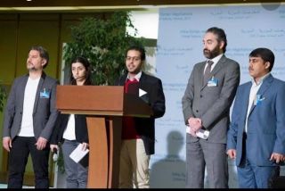 مؤتمر صحفي لوفد منصة موسكو للمعارضة السورية في جنيف 28/03/2017