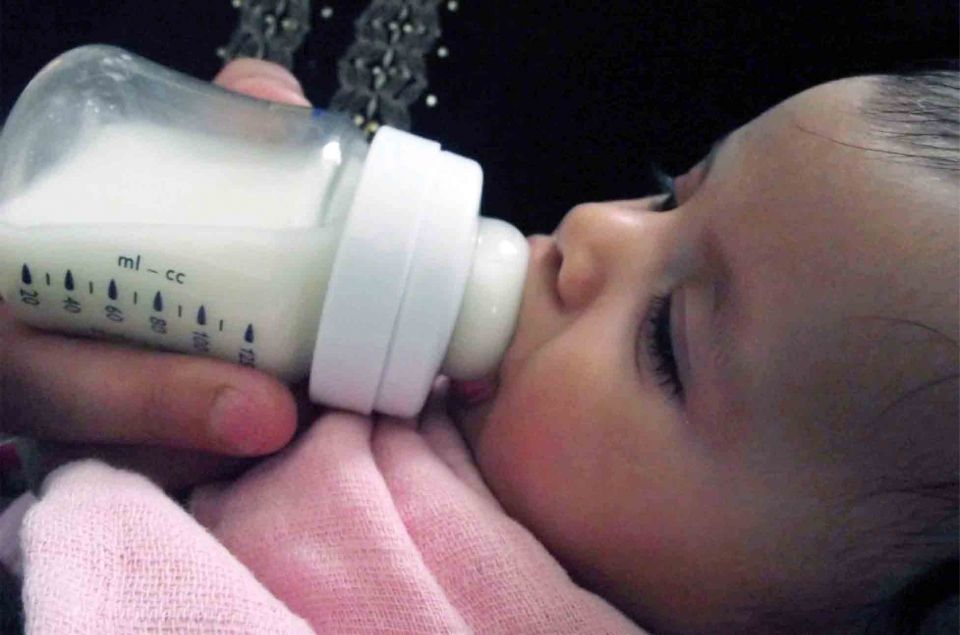 مستويات الرصاص في حليب الأطفال