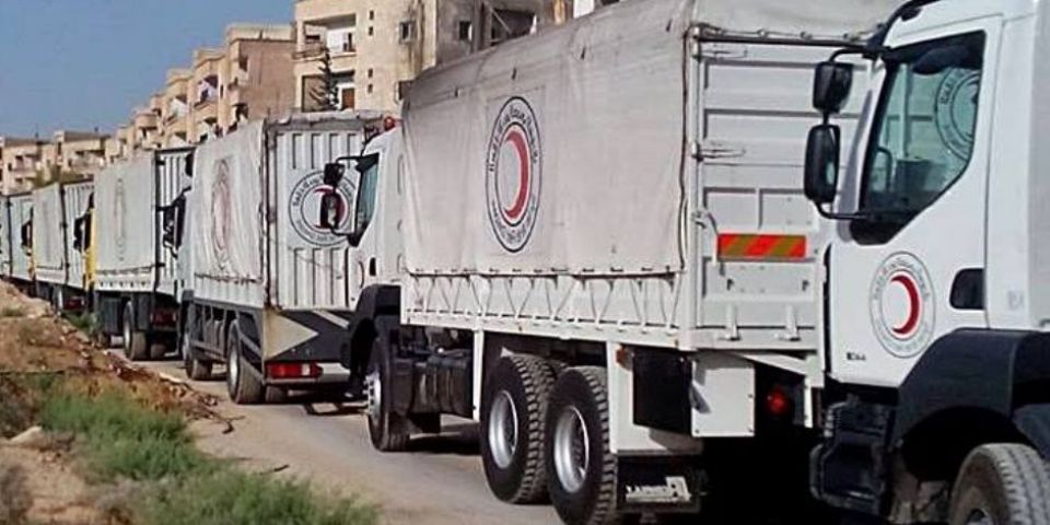قافلة مساعدات إنسانية تدخل عفرين