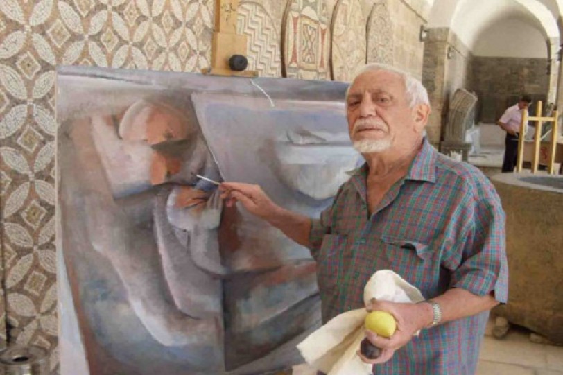 رحيل الفنان التشكيلي غسان السباعي