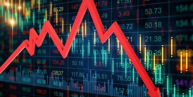 تهاوي البورصات العالمية وارتفاع أسعار النفط والذهب