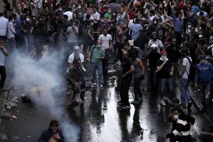 اشتباكات في أنقرة أثناء احتجاجات نقابية