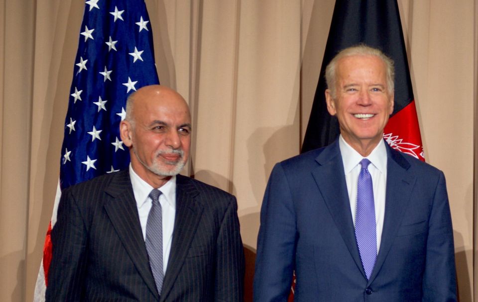 الرئيس الأفغاني في واشنطن للقاء بايدن