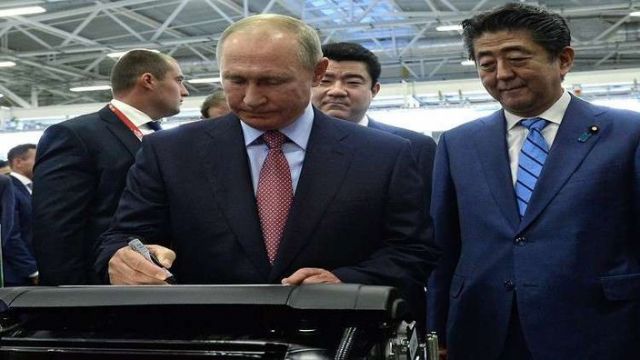 آبي: حلت اللحظة الحاسمة لتوقيع معاهدة السلام بين طوكيو وموسكو