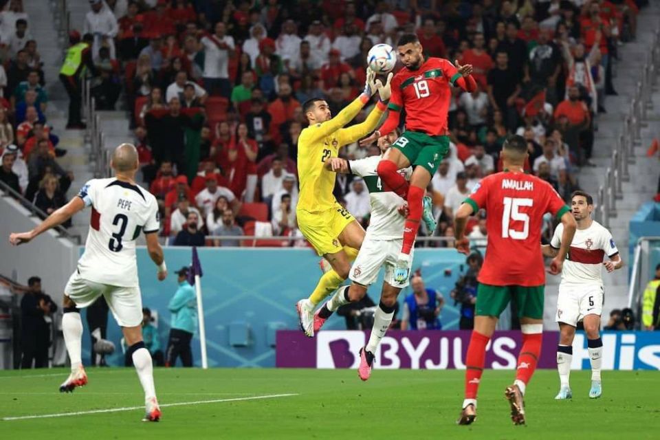 المغرب يخرج البرتغال بهدف للاشيء ويتأهل لنصف النهائي
