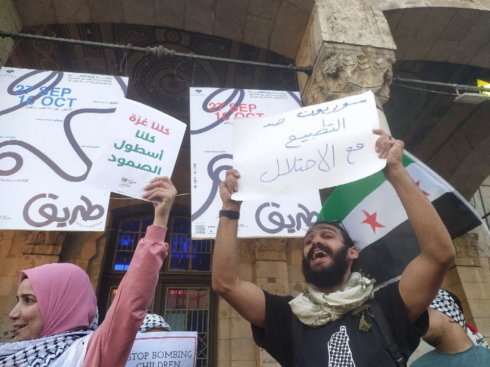 دمشق: اعتصام شعبي تضامناً مع غزة وأسطول الصمود العالمي